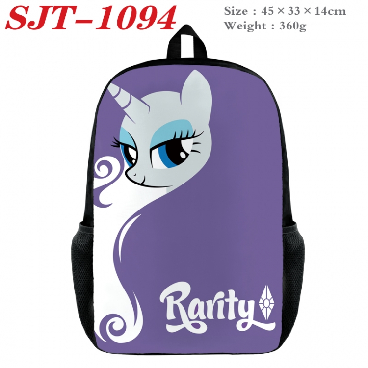 My Little Pony Anime nylon canvas backpack student backpack 45x33x14cm  SJT-1094