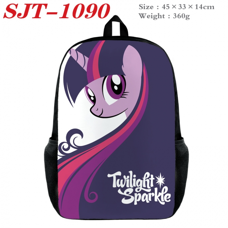 My Little Pony Anime nylon canvas backpack student backpack 45x33x14cm SJT-1090