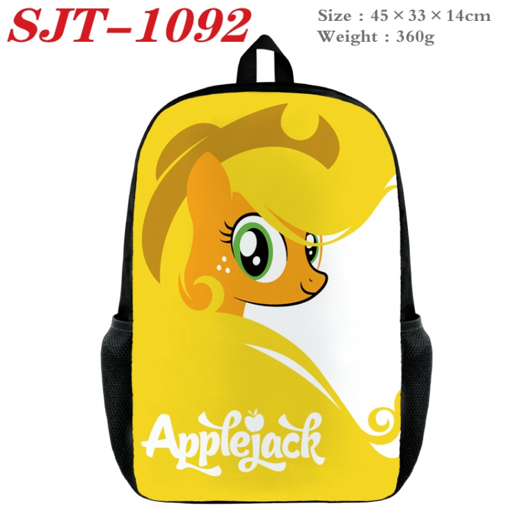 My Little Pony Anime nylon canvas backpack student backpack 45x33x14cm SJT-1092