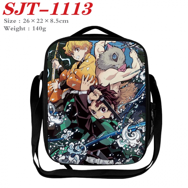 Demon Slayer Kimets Anime Lunch Bag Crossbody Bag 26x22x8.5cm