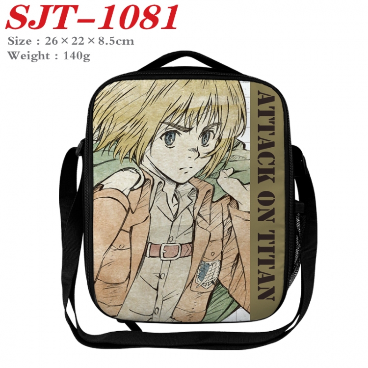 Shingeki no Kyojin Anime Lunch Bag Crossbody Bag 26x22x8.5cm