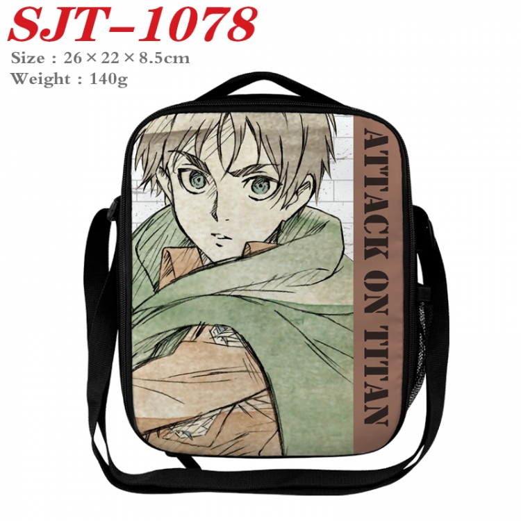 Shingeki no Kyojin Anime Lunch Bag Crossbody Bag 26x22x8.5cm
