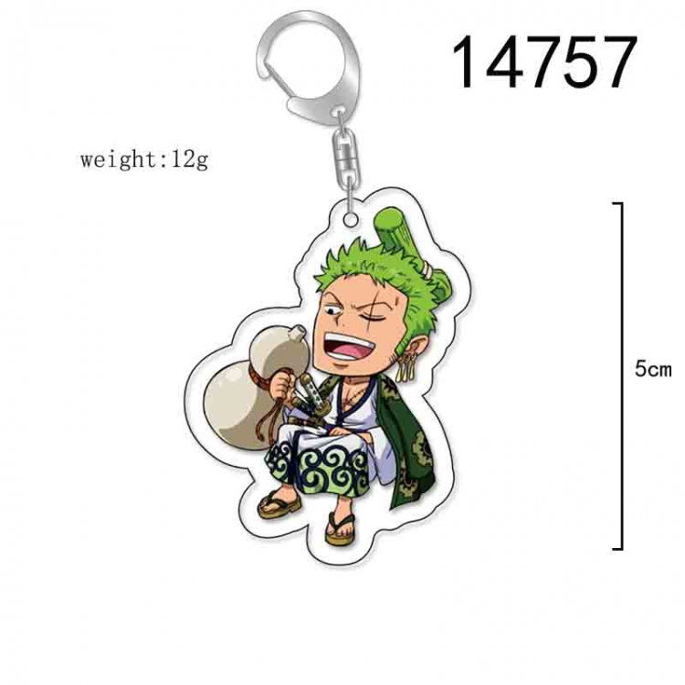 One Piece Anime Acrylic Keychain Charm price for 5 pcs 14757