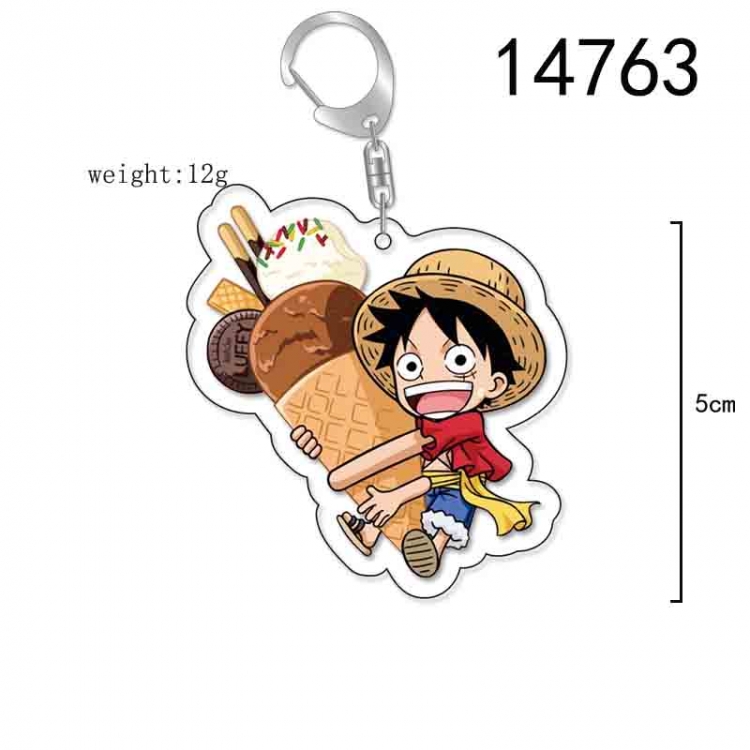 One Piece Anime Acrylic Keychain Charm price for 5 pcs 14763