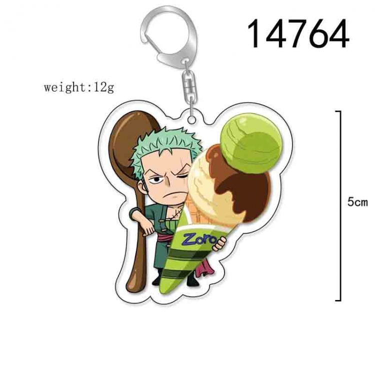 One Piece Anime Acrylic Keychain Charm price for 5 pcs 14764