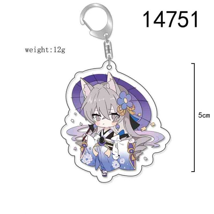 Honkai: Star Rail Anime Acrylic Keychain Charm price for 5 pcs 14751