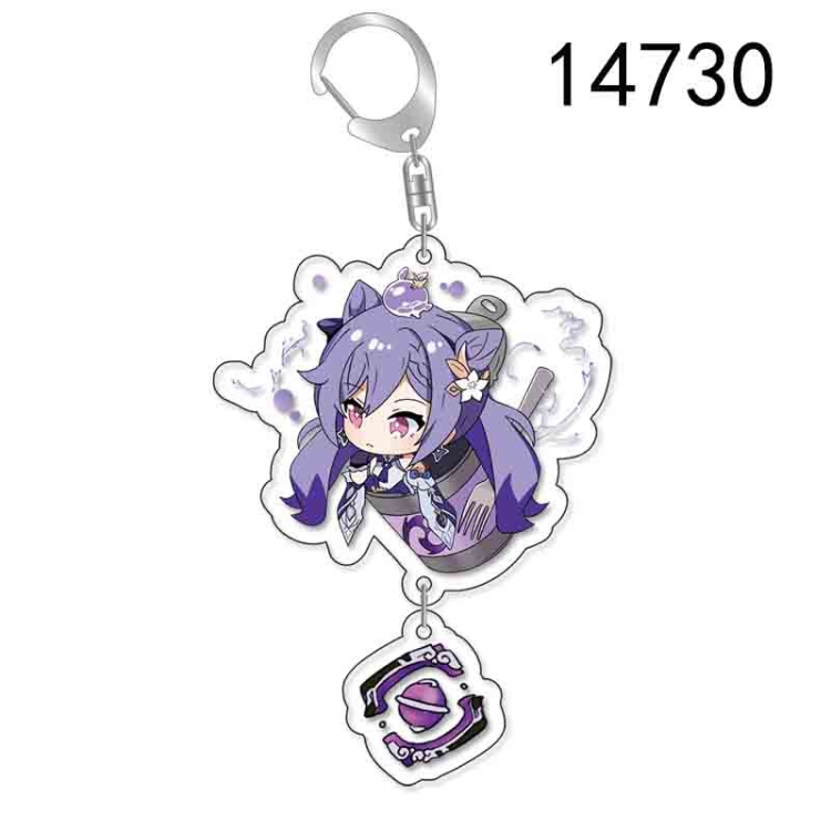 Genshin Impact Anime Acrylic Keychain Charm price for 5 pcs