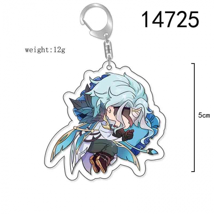 Genshin Impact Anime Acrylic Keychain Charm price for 5 pcs