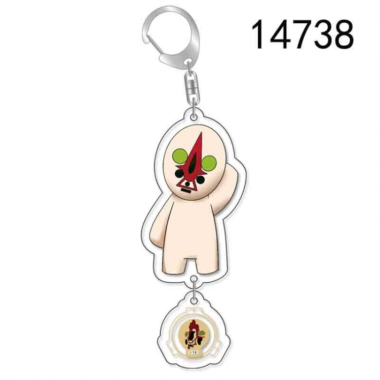 SCP Foundation Anime acrylic Pendant Key Chain  price for 5 pcs 14738