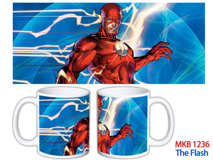 The Flash Anime color printing ceramic mug cup price for 5 pcs MKB-1236