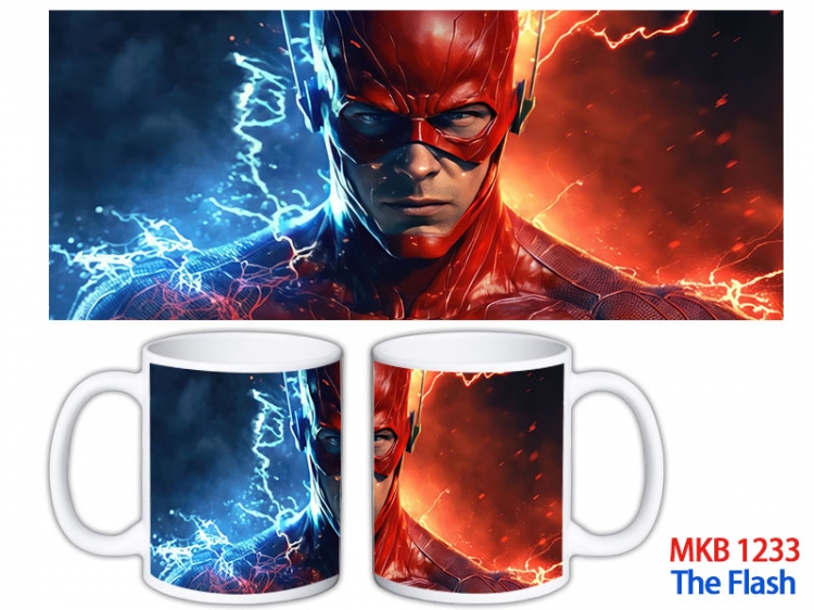 The Flash Anime color printing ceramic mug cup price for 5 pcs  MKB-1233