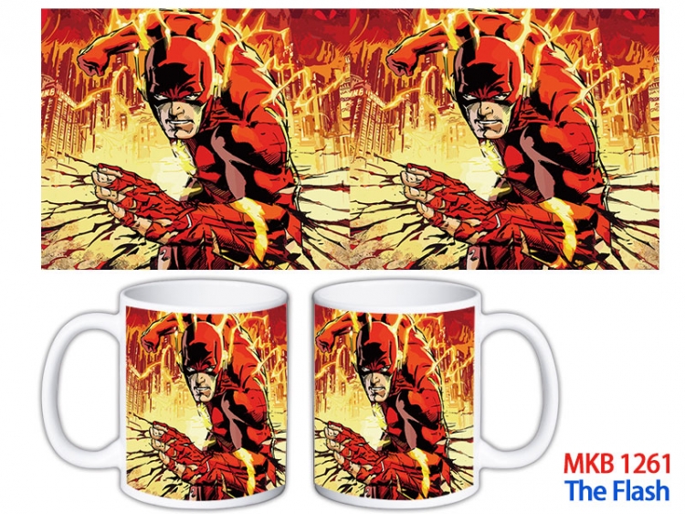 The Flash Anime color printing ceramic mug cup price for 5 pcs  MKB-1261