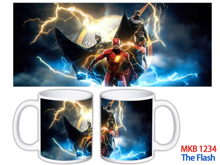 The Flash Anime color printing ceramic mug cup price for 5 pcs MKB-1234