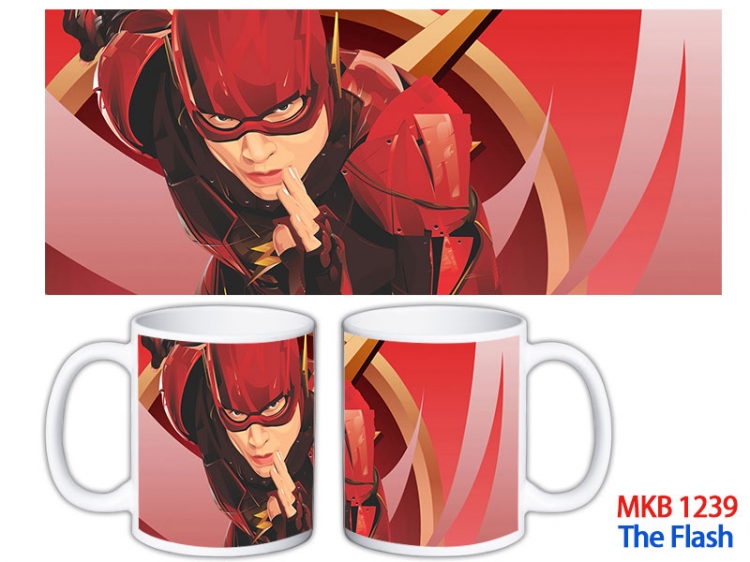 The Flash Anime color printing ceramic mug cup price for 5 pcs MKB-1239