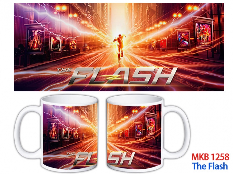 The Flash Anime color printing ceramic mug cup price for 5 pcs MKB-1258