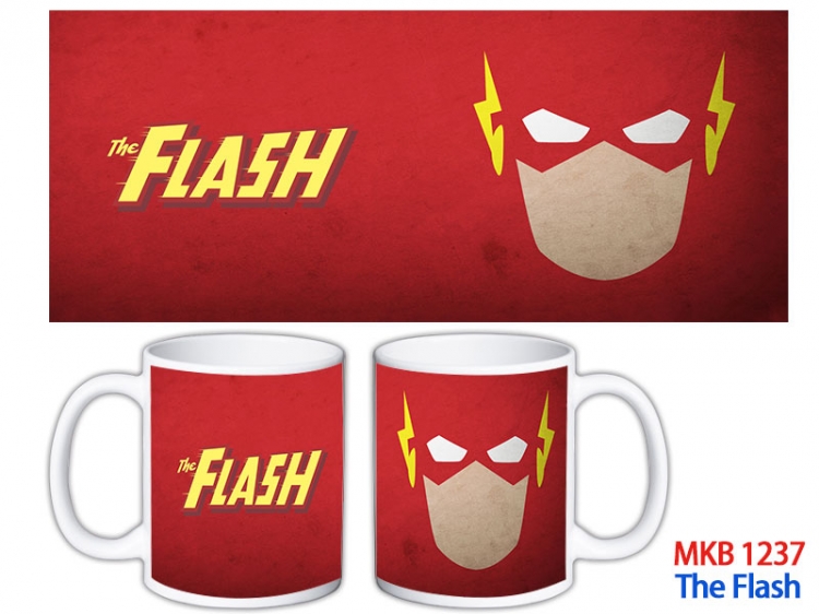 The Flash Anime color printing ceramic mug cup price for 5 pcs  MKB-1237