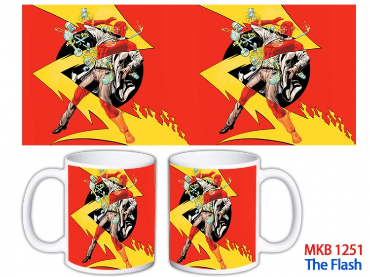 The Flash Anime color printing ceramic mug cup price for 5 pcs  MKB-1251