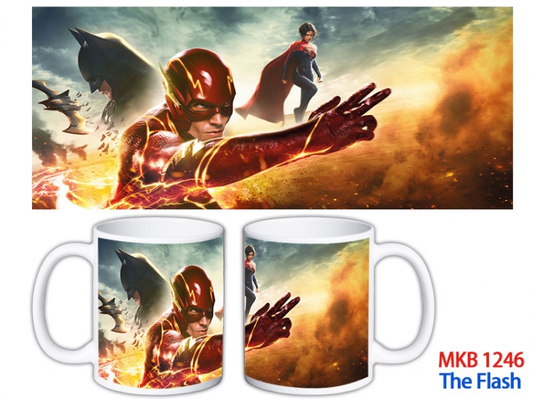 The Flash Anime color printing ceramic mug cup price for 5 pcs MKB-1246