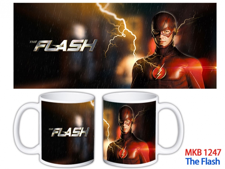 The Flash Anime color printing ceramic mug cup price for 5 pcs MKB-1247