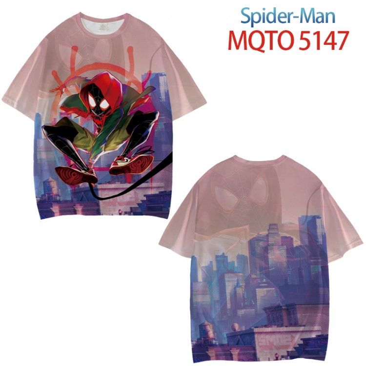 Spiderman Full color printed short sleeve T-shirt from XXS to 4XL MQTO 5147