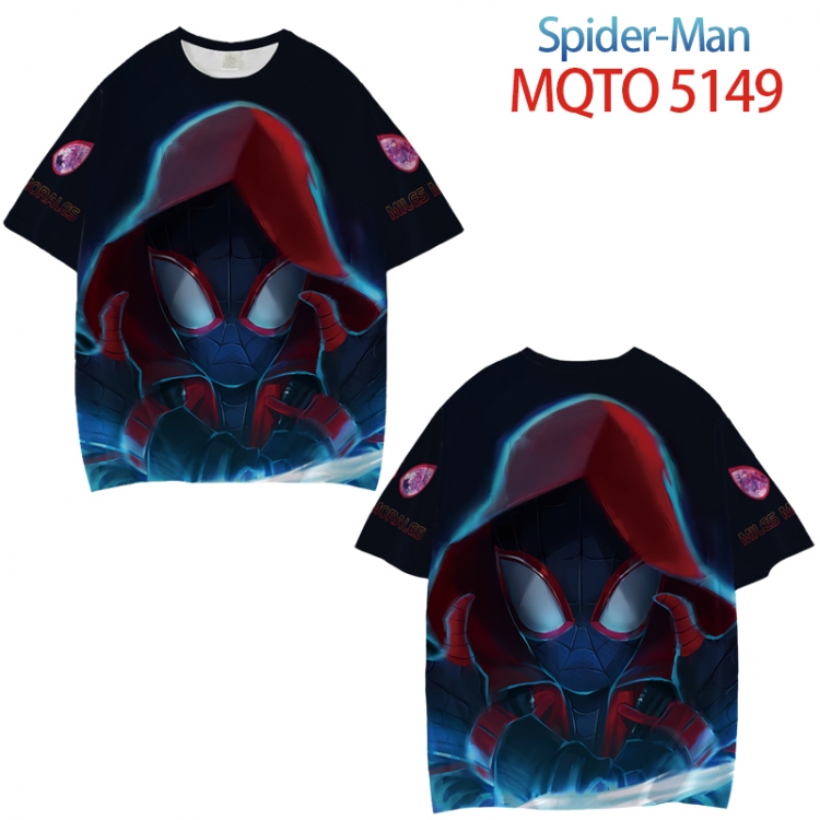 Spiderman Full color printed short sleeve T-shirt from XXS to 4XL MQTO 5149