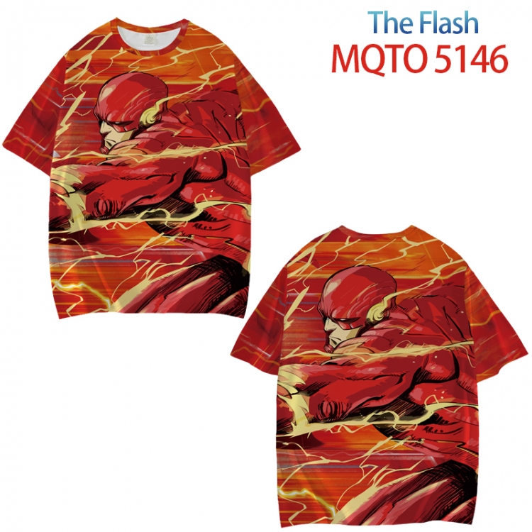 The Flash Full color printed short sleeve T-shirt from XXS to 4XL MQTO 5146