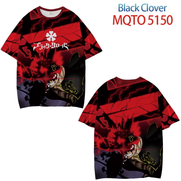 Black Clover Full color printed short sleeve T-shirt from XXS to 4XL MQTO 5150