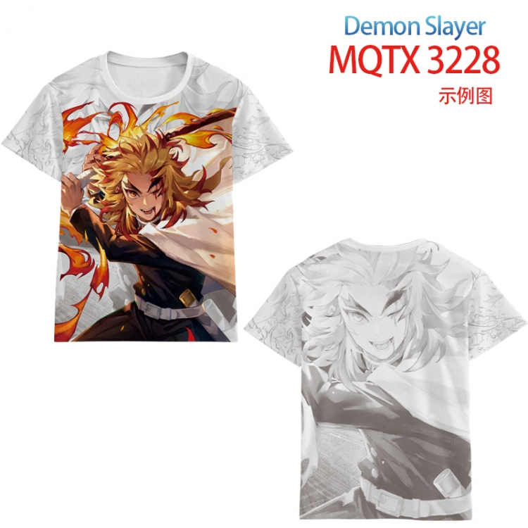 Demon Slayer Kimets full color printed short-sleeved T-shirt from 2XS to 5XL MQTX 3228
