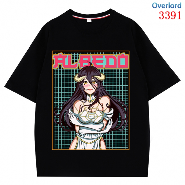 Overlord Anime peripheral direct spray technology pure cotton short sleeved T-shirt from S to 4XL