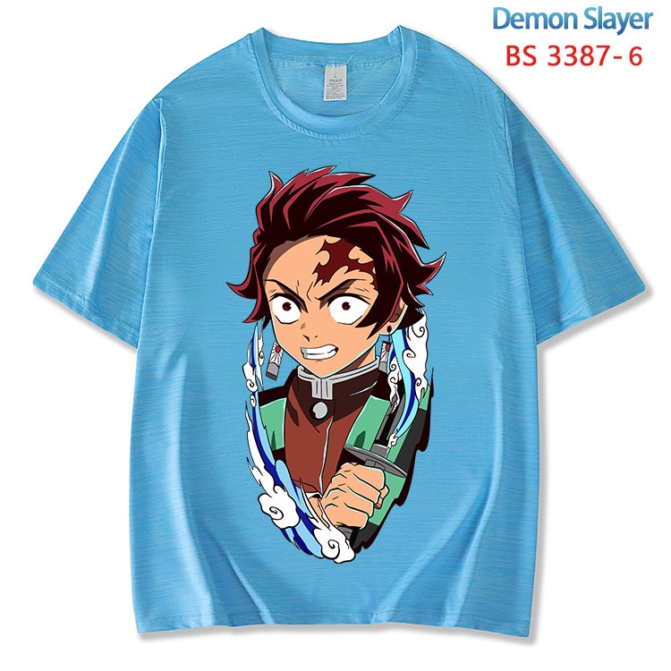 Demon Slayer Kimets  ice silk cotton loose and comfortable T-shirt from XS to 5XL BS-3387-6