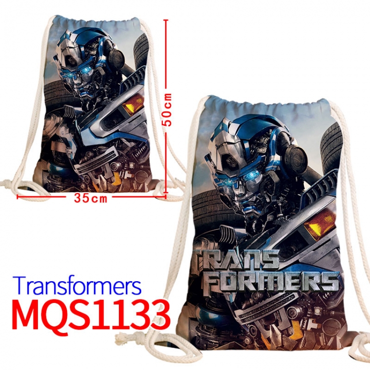 Transformers Canvas drawstring pocket backpack 50x35cm MQS-1133