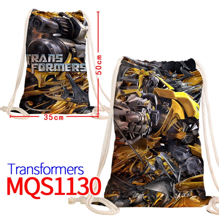 Transformers Canvas drawstring pocket backpack 50x35cm MQS-1130