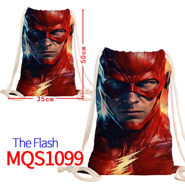 The Flash Canvas drawstring pocket backpack 50x35cm