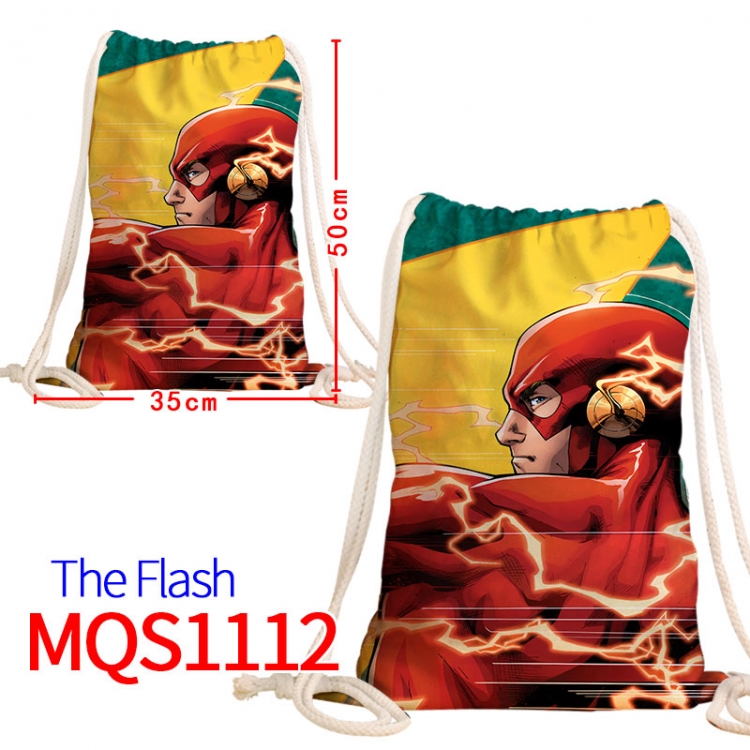 The Flash Canvas drawstring pocket backpack 50x35cm