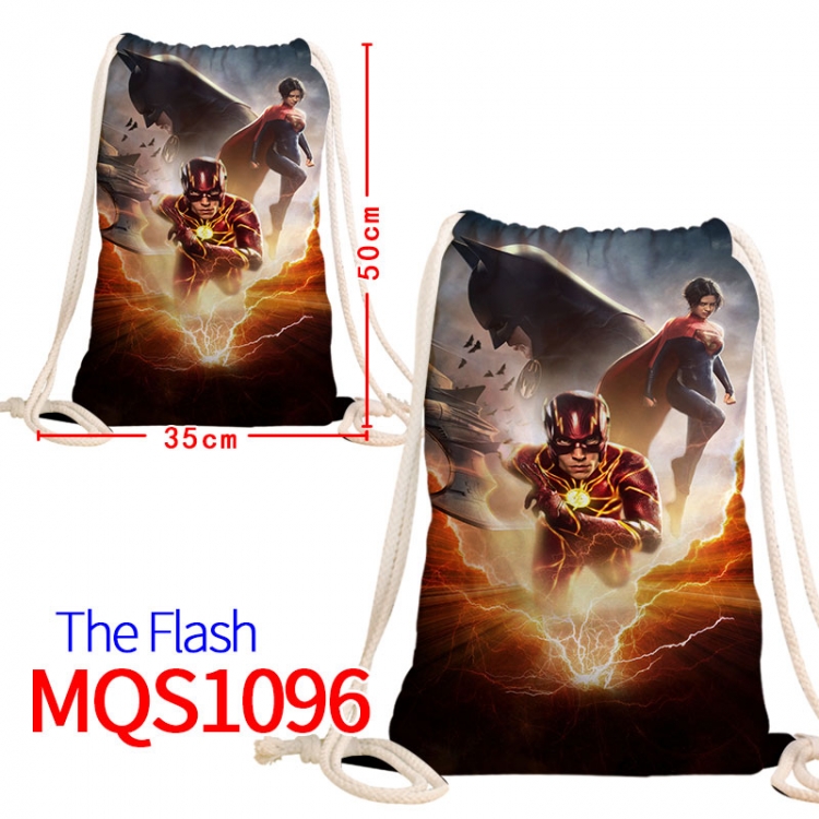 The Flash Canvas drawstring pocket backpack 50x35cm