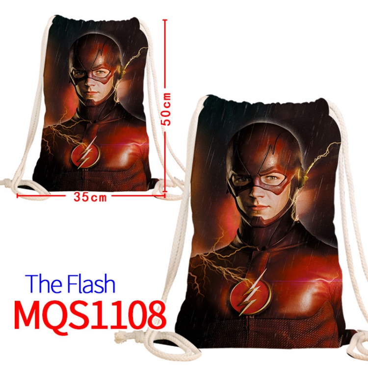 The Flash Canvas drawstring pocket backpack 50x35cm