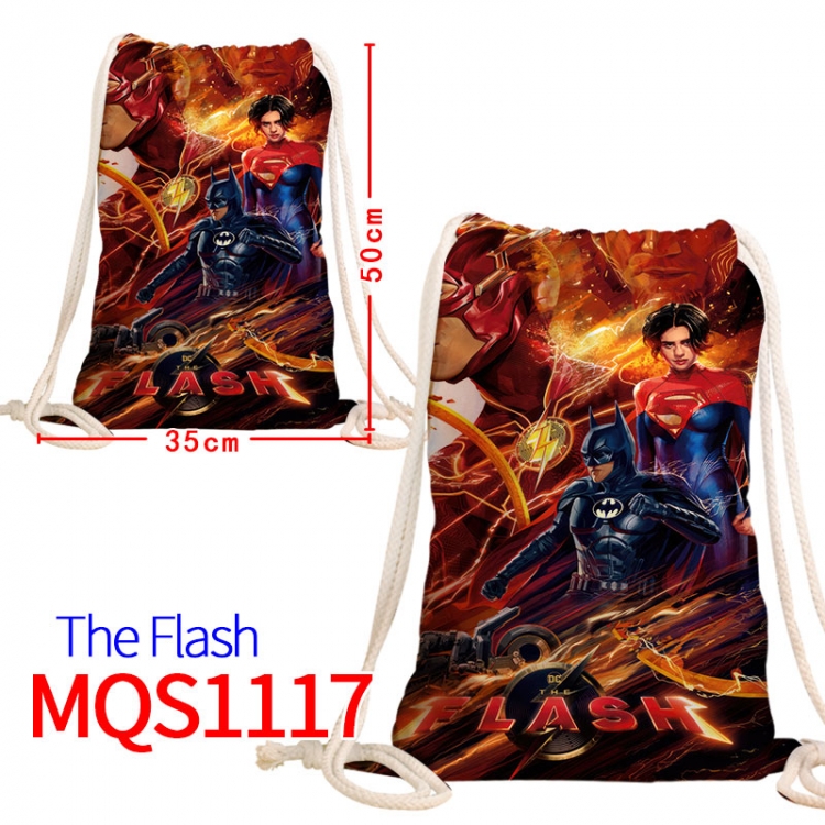 The Flash Canvas drawstring pocket backpack 50x35cm