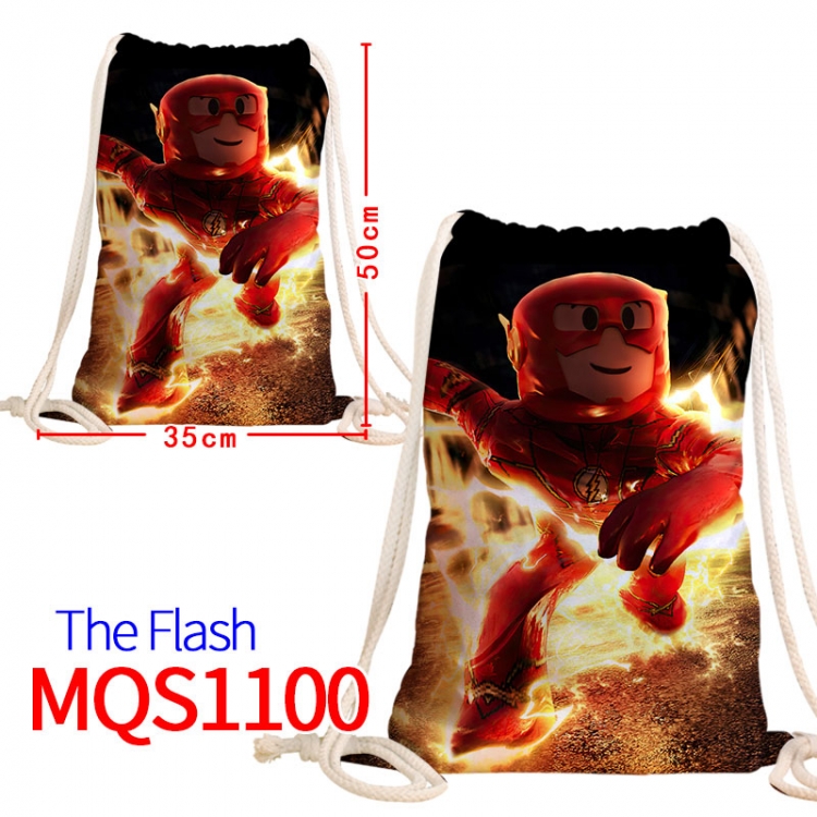 The Flash Canvas drawstring pocket backpack 50x35cm