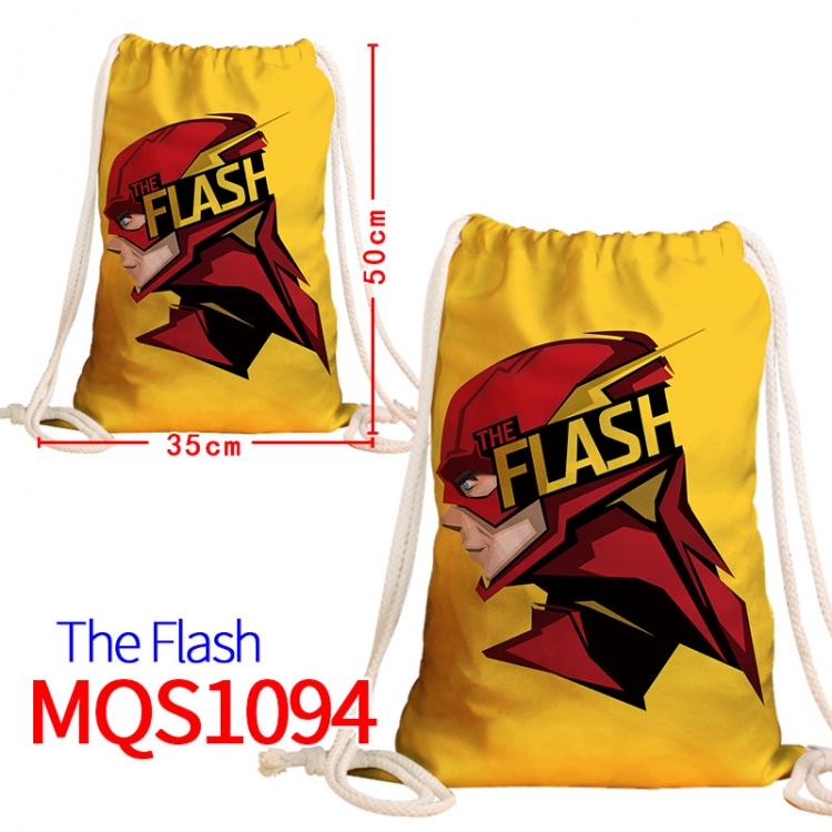 The Flash Canvas drawstring pocket backpack 50x35cm