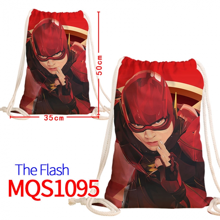 The Flash Canvas drawstring pocket backpack 50x35cm