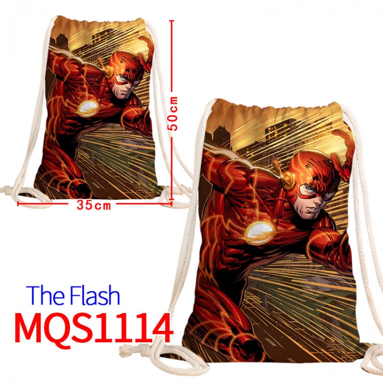 The Flash Canvas drawstring pocket backpack 50x35cm