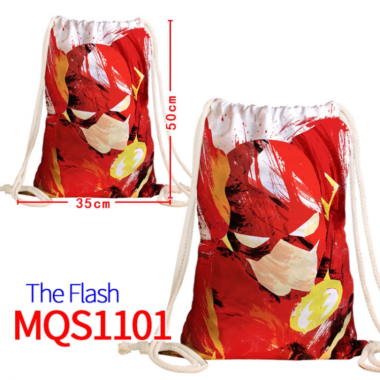 The Flash Canvas drawstring pocket backpack 50x35cm