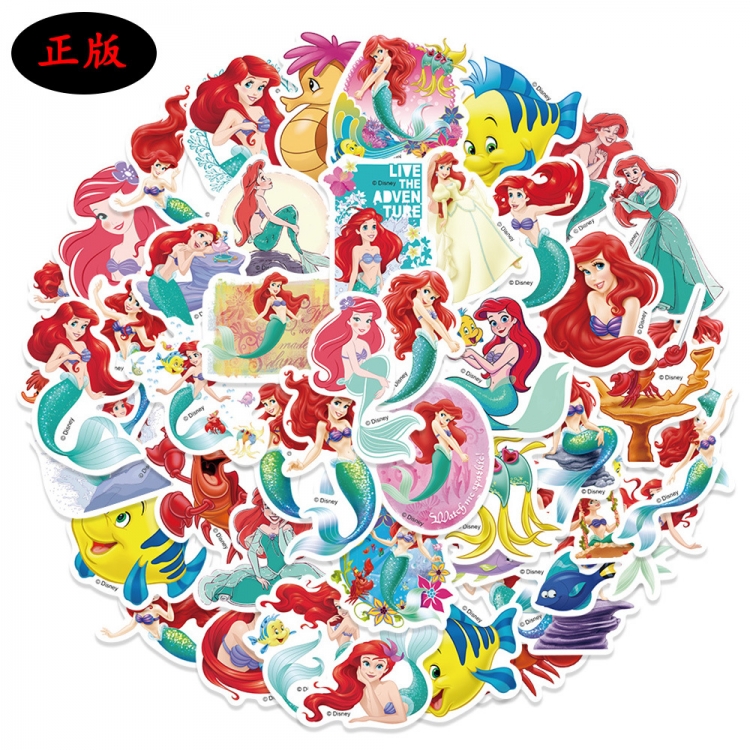 mermaid Doodle stickers Waterproof stickers a set of 50 price for 5 sets