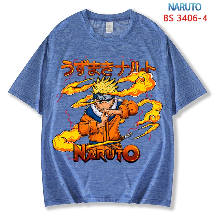 Naruto  ice silk cotton loose and comfortable T-shirt from XS to 5XL  BS-3406-4