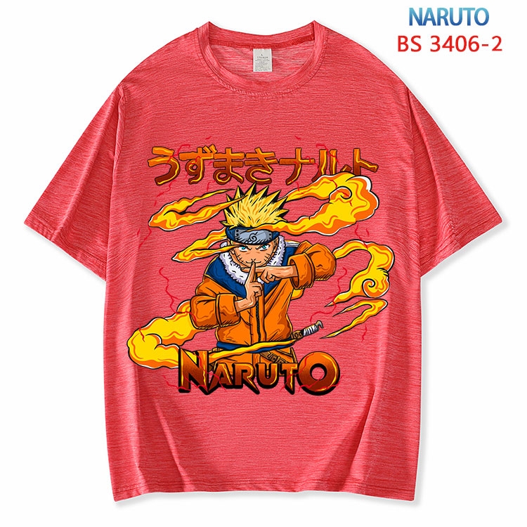 Naruto  ice silk cotton loose and comfortable T-shirt from XS to 5XL BS-3406-2