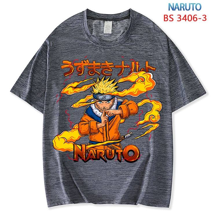 Naruto  ice silk cotton loose and comfortable T-shirt from XS to 5XL BS-3406-3