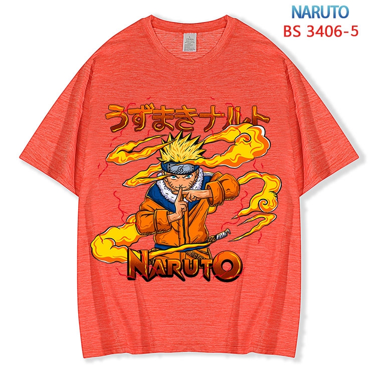 Naruto  ice silk cotton loose and comfortable T-shirt from XS to 5XL BS-3406-5