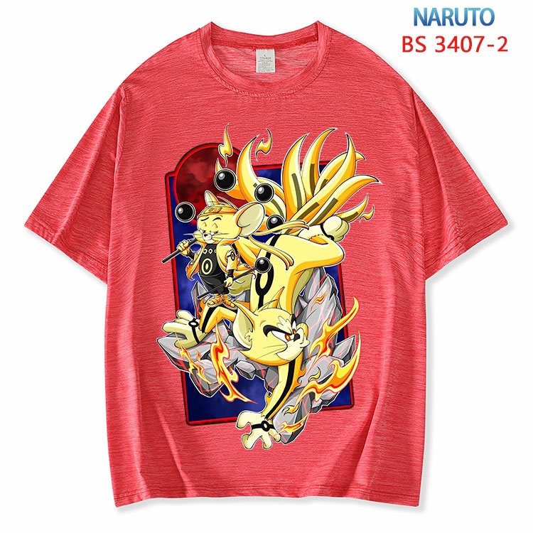 Naruto  ice silk cotton loose and comfortable T-shirt from XS to 5XL BS-3407-2