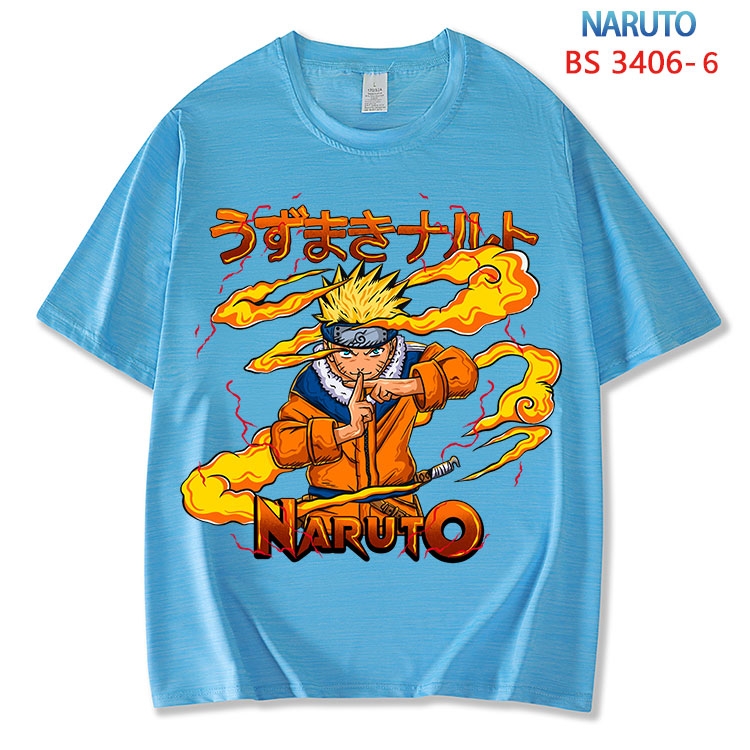 Naruto  ice silk cotton loose and comfortable T-shirt from XS to 5XL BS-3406-6