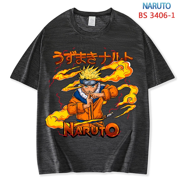 Naruto  ice silk cotton loose and comfortable T-shirt from XS to 5XL  BS-3406-1